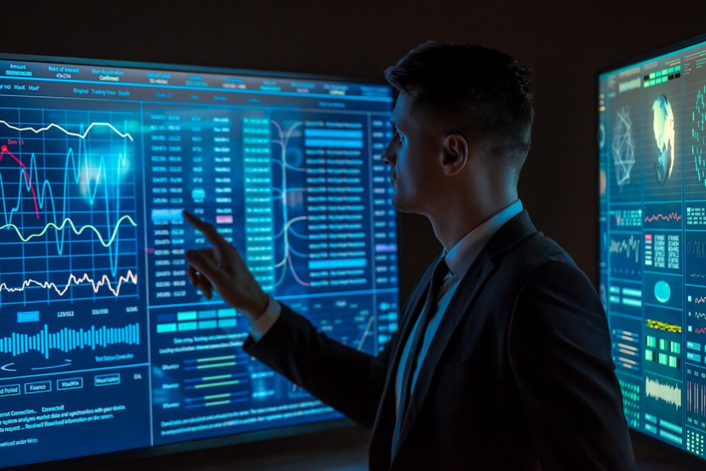 AI detecting forex manipulation on trading chart.