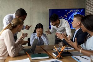 Trader under stress showing Emotional Trading Management challenge.