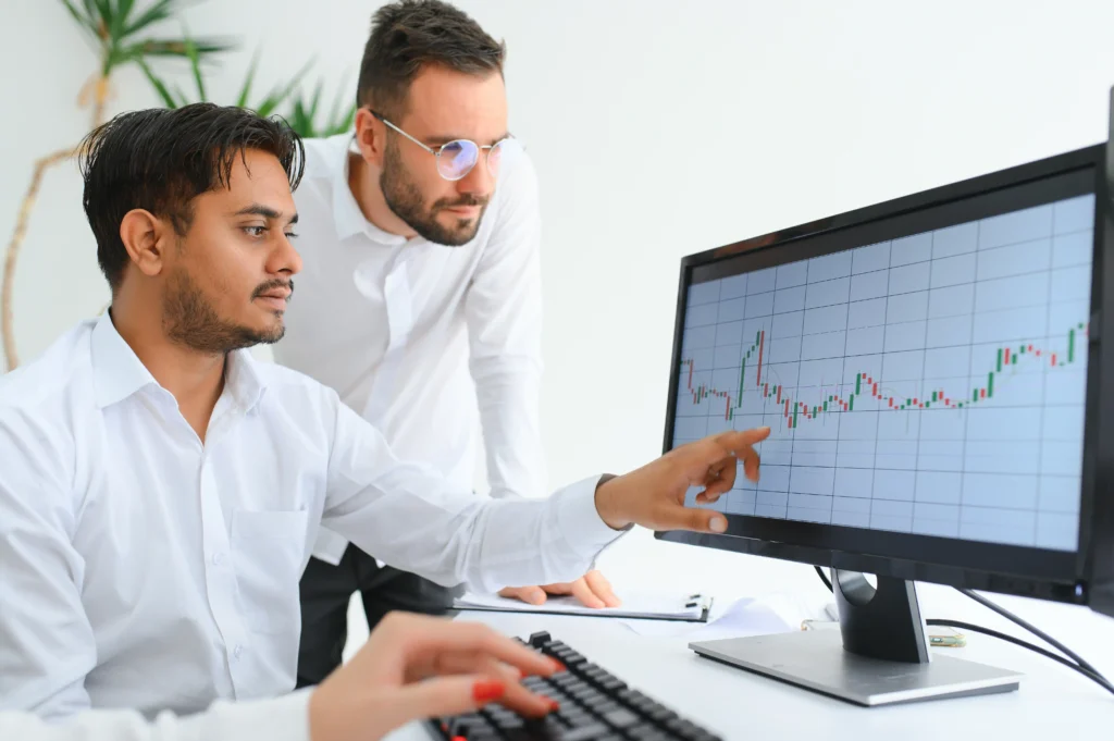 Trend trading chart analysis.