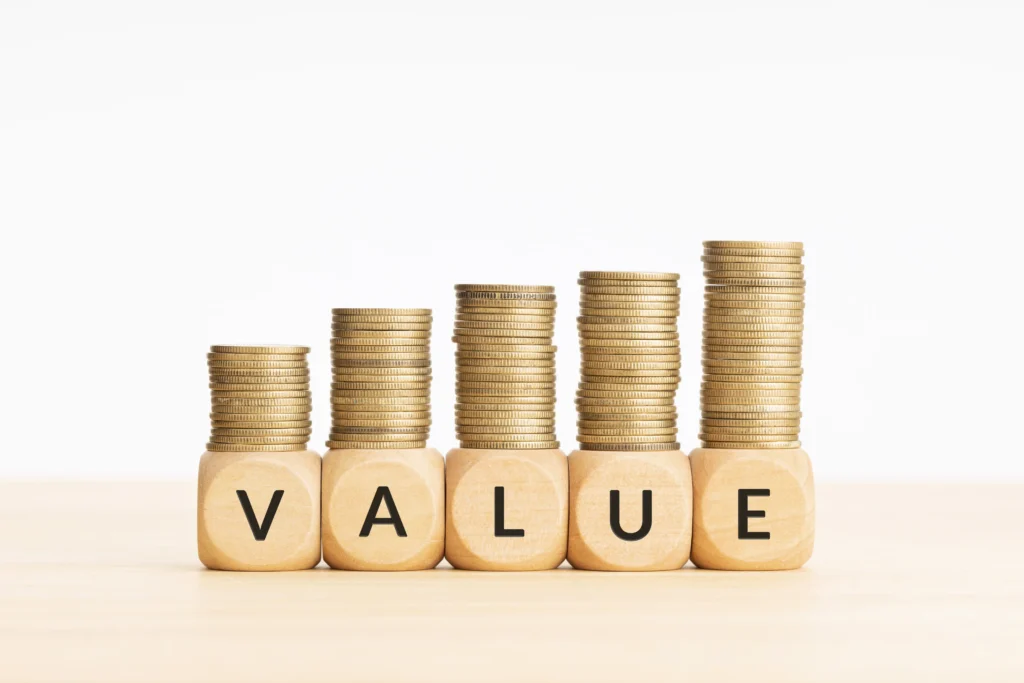 Pip Value Calculation in Forex with stacked coins representing growth, money management, and confident trading strategies.