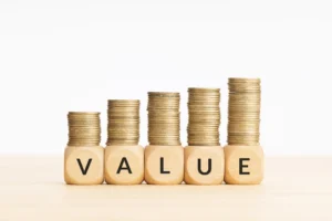 Pip Value Calculation in Forex with stacked coins representing growth, money management, and confident trading strategies.