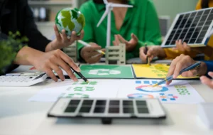 Traders developing a Sustainable Trading Routine using data, ESG concepts, and balanced decision-making for long-term success in 2026.